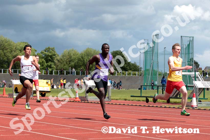 100 metres at the Annual Inter-Counties Schools, Cleveland v Cumbria v Durham v Northumberland at Claireville Stadium, Middlesbrough